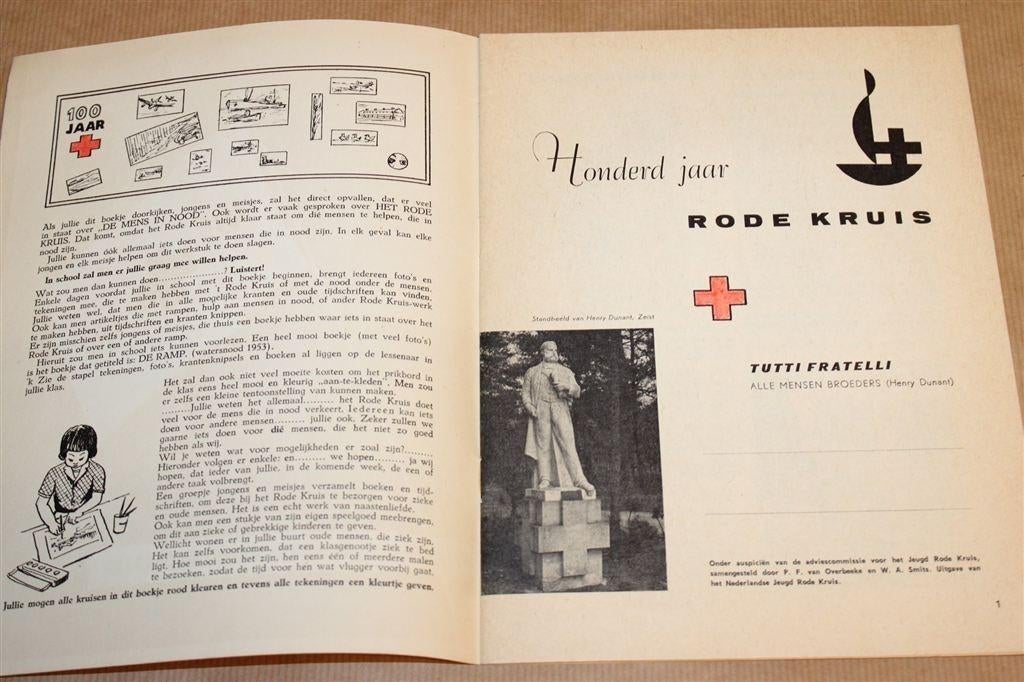 100 Jaar Rode Kruis 1863–1963 [Zeldzaam], Ophalen of Verzenden, Gelezen