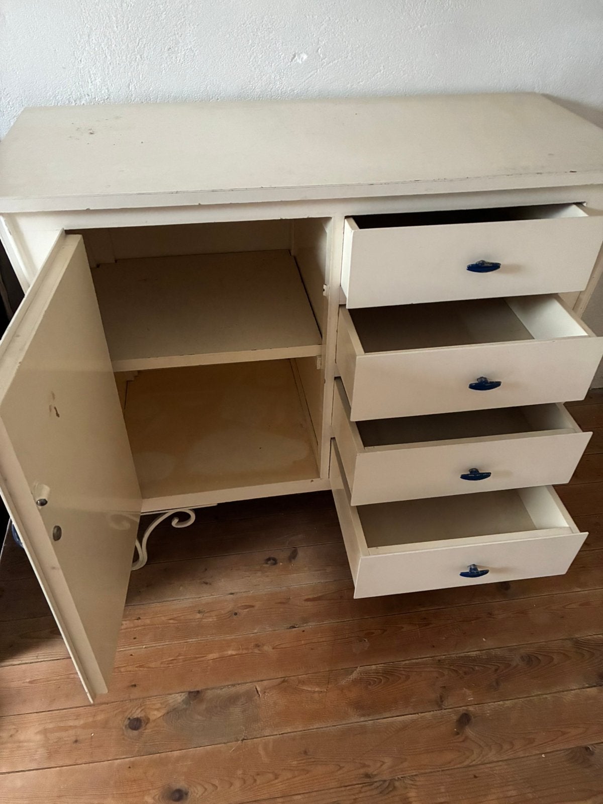 Set vintage commode en kast, Ophalen, Gebruikt, 75 tot 100 cm, Minder dan 50 cm
