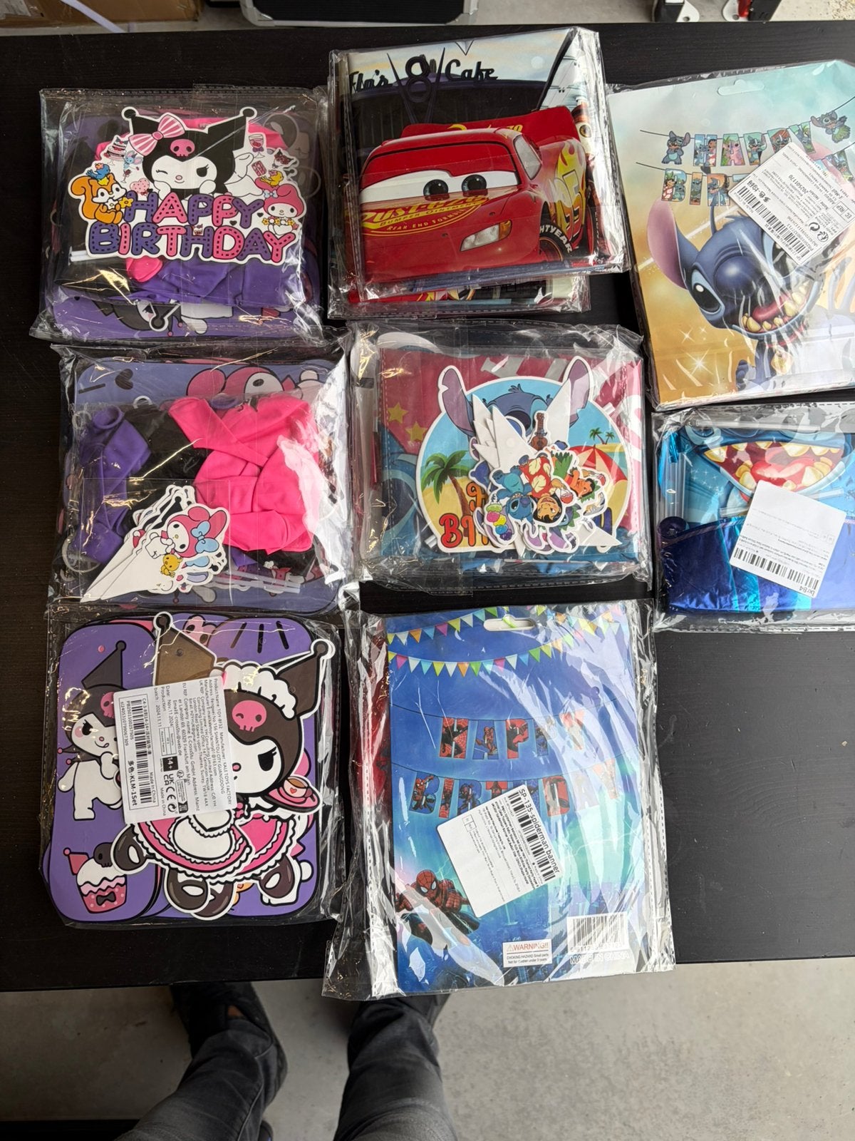 Slingers/ballonsets van Stitch, Spiderman ect Nieuw Partij, Hobby en Vrije tijd, Feestartikelen, Karel, Verjaardag, Nieuw, Info@jemoeder.com