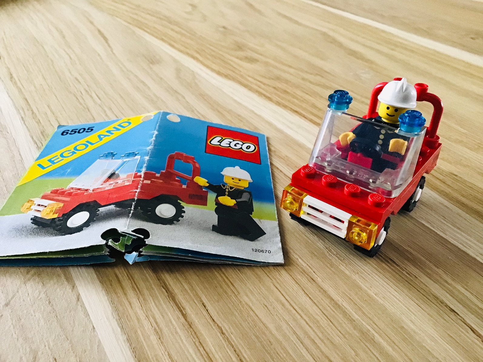 LEGO classic 6505, brandwacht auto, compleet en IGS, Gebruikt, Lego, Ophalen of Verzenden, Compleet