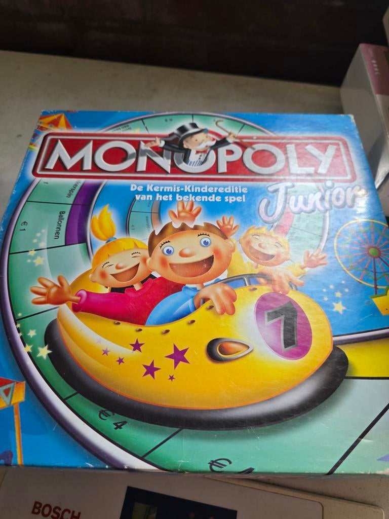 Monopoly Junior: De Kermis-Kindereditie, Een of twee spelers, Ophalen of Verzenden, Gebruikt, Hasbro