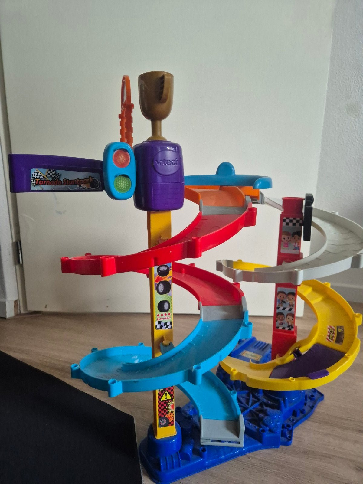 VTech Toet Toet Auto's Tornado Stuntpark met auto, Ophalen, Gebruikt, Handmatig, Overige merken