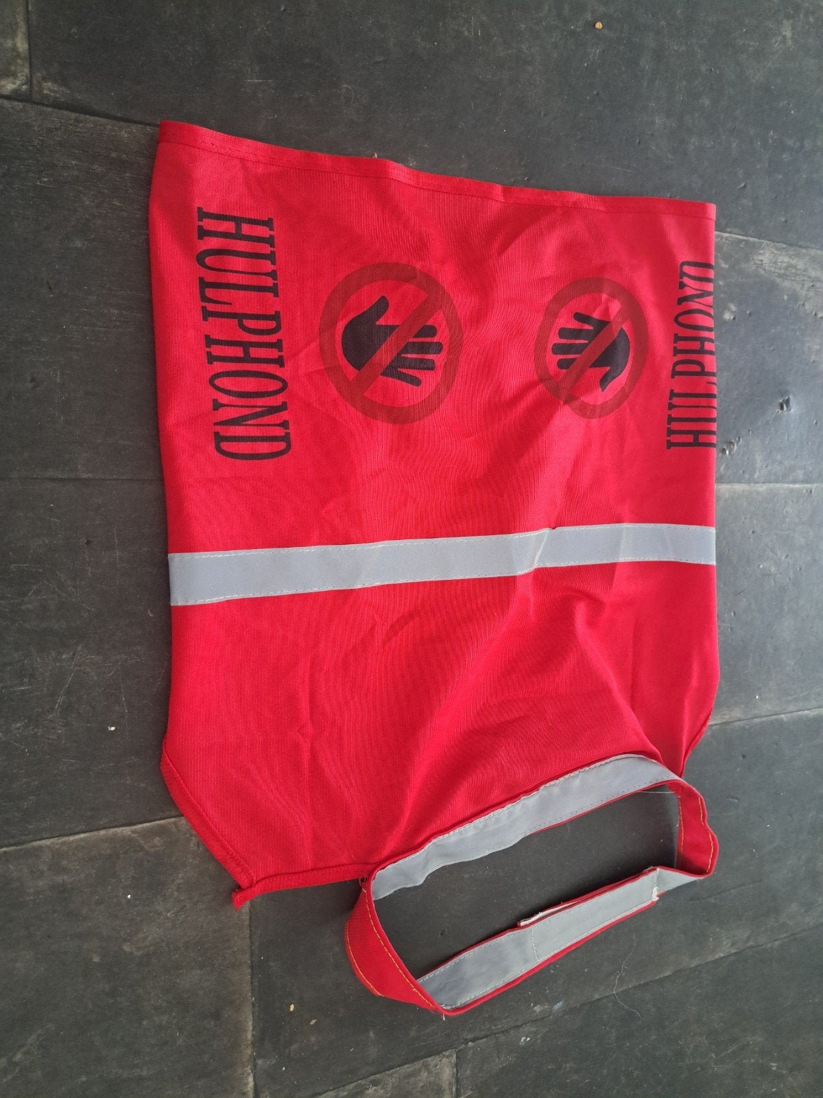 Rood hulphond hesje maat l, Ophalen of Verzenden
