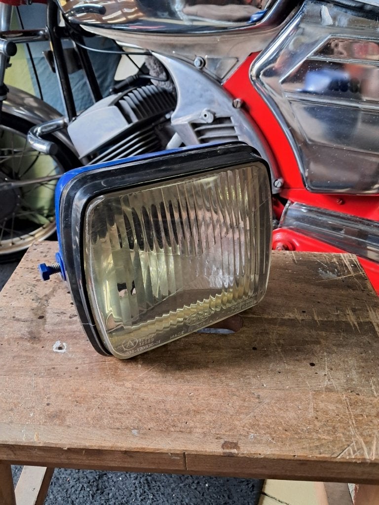 originele Hella vierkante completen koplamp, Ophalen of Verzenden, Gebruikt, Koplamp