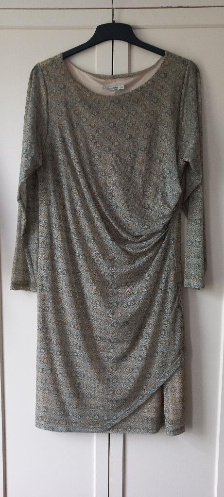 Cadadia jurk maat 46 zgan, Kleding | Dames, Jurken, Beige, Maat 46/48 (XL) of groter, Ophalen of Verzenden, Zo goed als nieuw