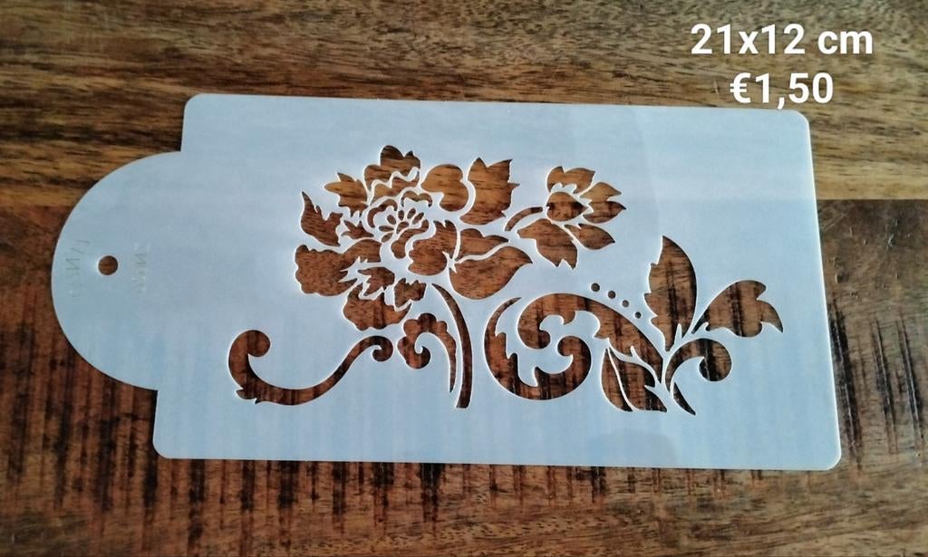 Herbruikbaar buigzaam sjabloon stencil deel 1, Nieuw, Kunststof, Herbruikbaar, Transparant