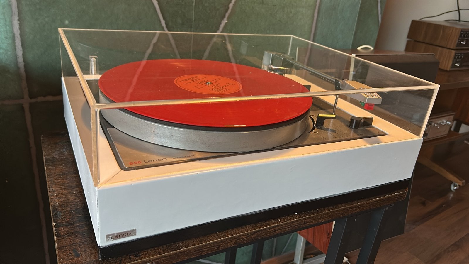 Lenco B55 Vintage Platenspeler - Volledig Gerestaureerd, Overige merken, Lenco, Refurbished, Pitch-regelaar