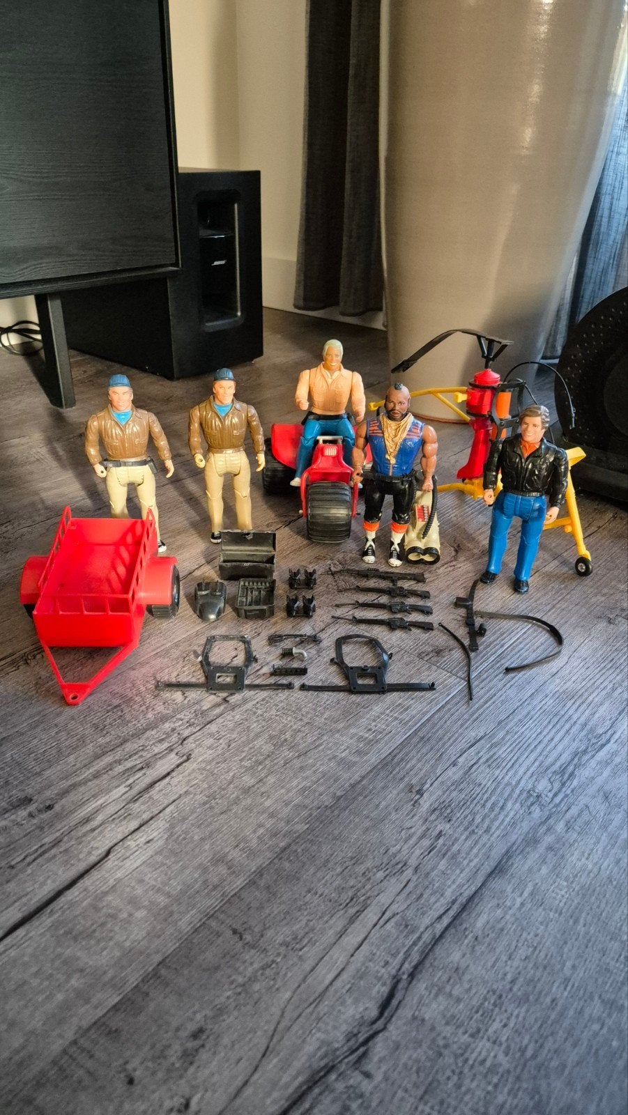 The A-Team Figuren + Voertuigen, Verzenden, Gebruikt