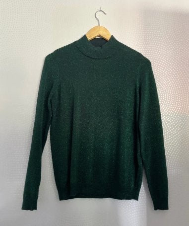 Groene glitter coltrui - Maat XS Vero Moda, Kleding | Dames, Vero Moda, Ophalen of Verzenden, Zo goed als nieuw, Maat 34 (XS) of kleiner