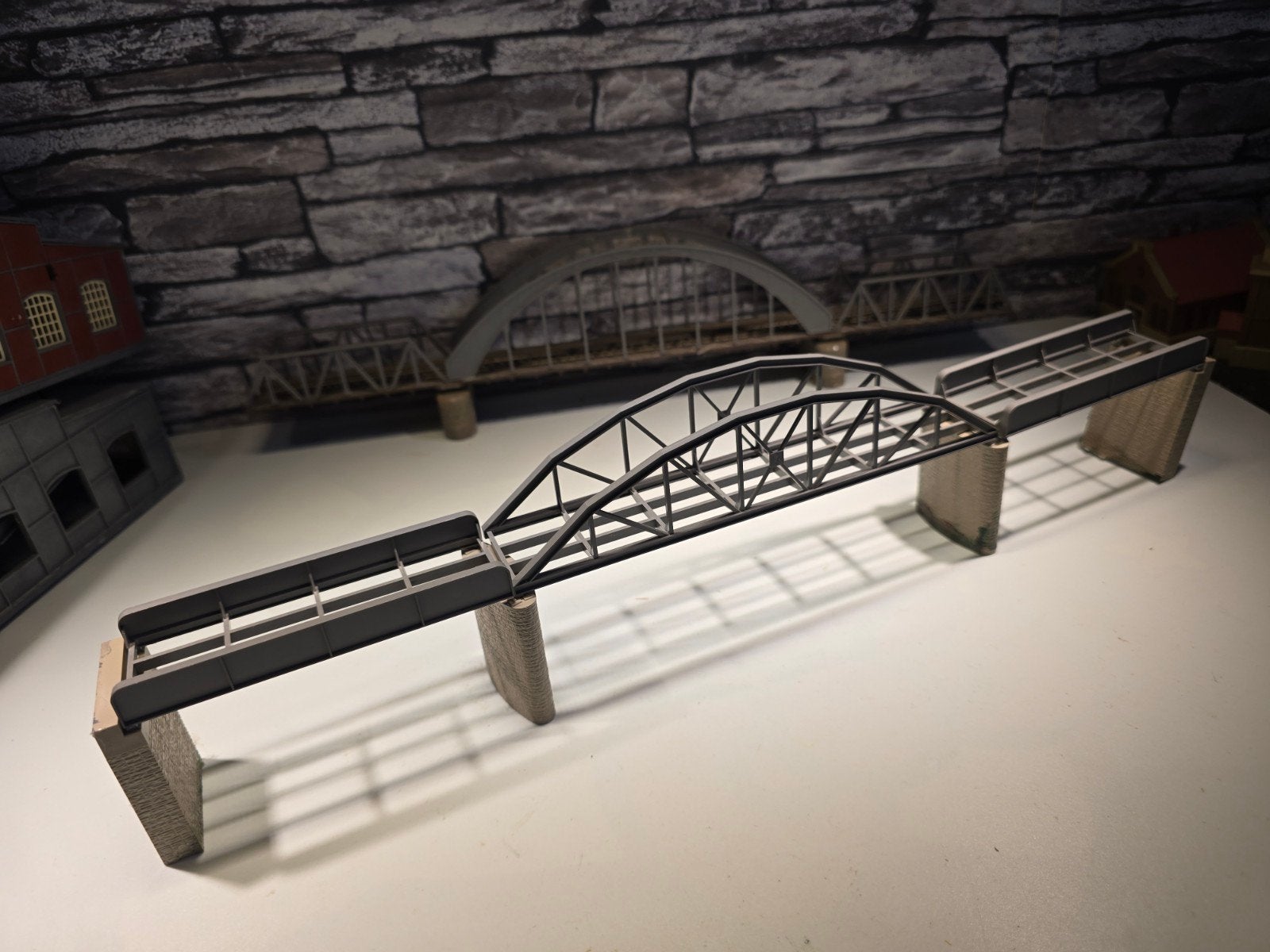 brug boogbrug 40 cm spoor n modeltrein 1:160, Overige merken, Gebruikt, Gelijkstroom of Wisselstroom, Brug, Tunnel of Gebouw