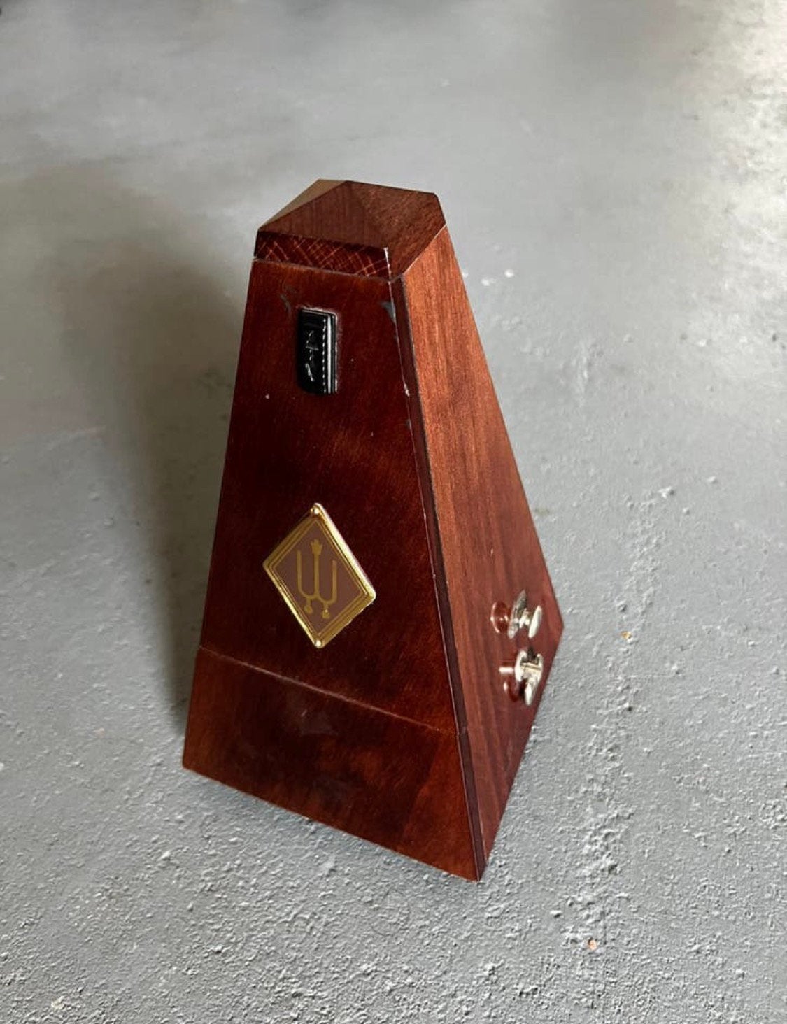 Houten Wittner Maelzel Metronoom met bel 811M pyramide, Ophalen, Zo goed als nieuw, Drums of Percussie