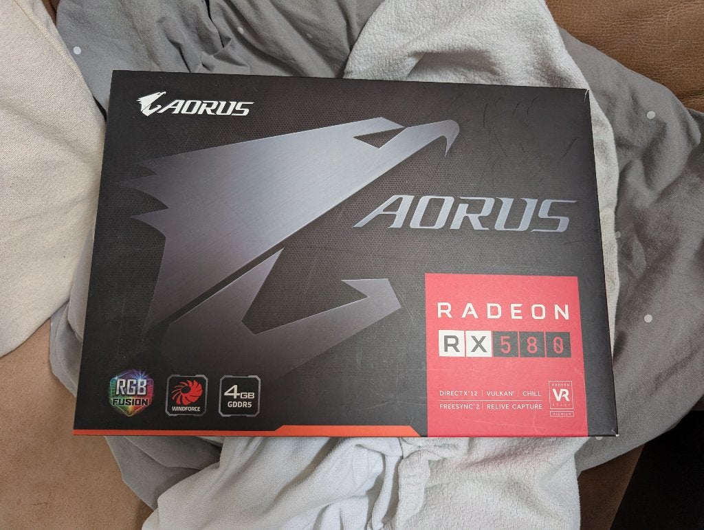 Radeon RX580 4gb Aorus, Computers en Software, Videokaarten, Ophalen, PCI-Express 3, Gebruikt, AMD