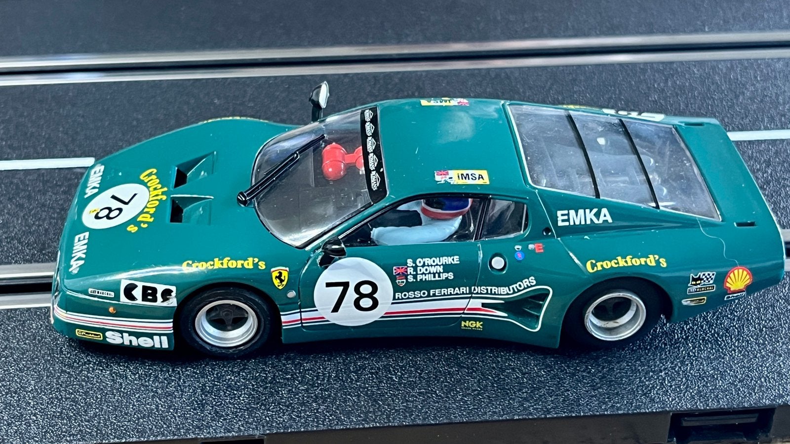 Carrera Evolution  Ferrari 512 BB LM 'EMKA, Carrera, Ophalen of Verzenden, Elektrisch, Racebaan