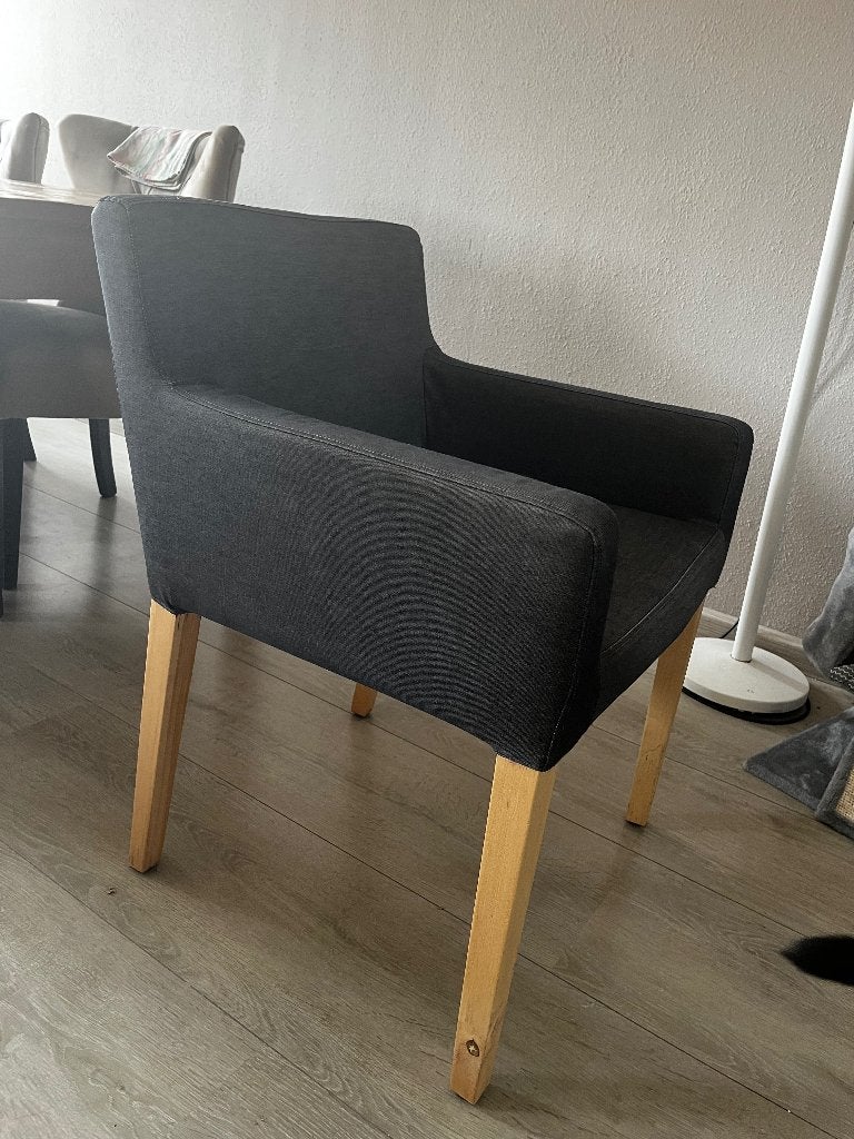 4 eetkamer stoelen, Huis en Inrichting, Ophalen, Hout, Gebruikt, Vier