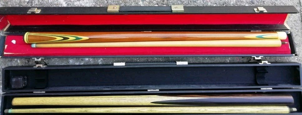 Twee Biljart Keuen met Koffers - Snooker Craft & Onbekend, Sport en Fitness, Biljarten en Poolen, Ophalen of Verzenden, Gebruikt