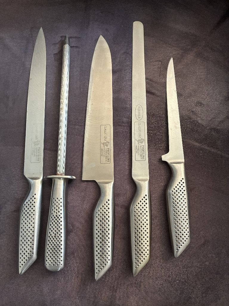 koksmessen, Ophalen, Gebruikt, Bestekset, Keukenmes