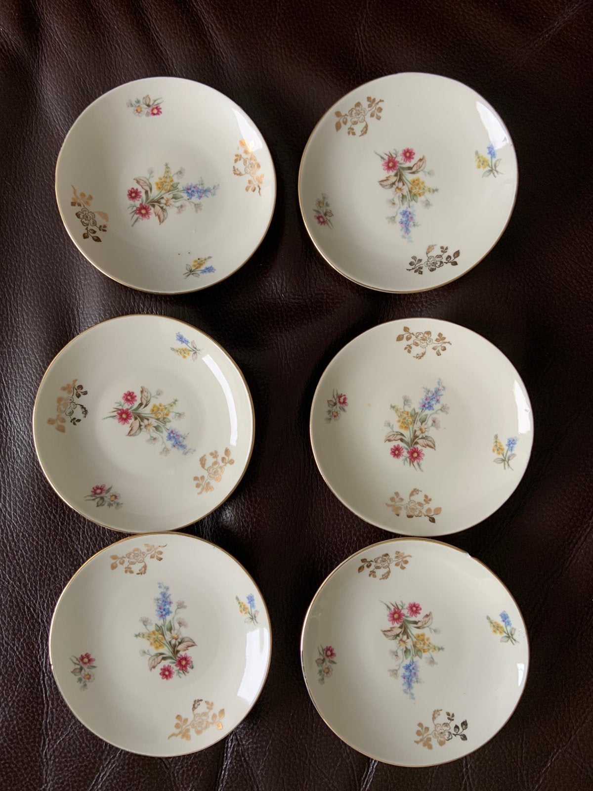 Bavaria winterling 6 petit four bordjes 103, Ophalen of Verzenden