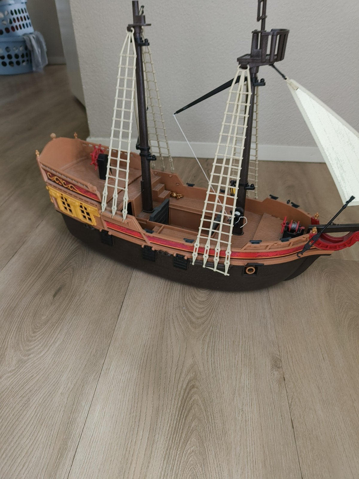 Grote Playmobil Piratenschip - Compleet en in goede staat, Kinderen en Baby's, Speelgoed | Playmobil, Gebruikt, Ophalen