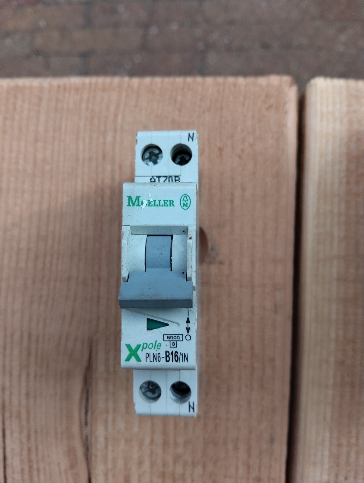 Moeller Xpole PLNG-B16/1N Installatieautomaat, Ophalen of Verzenden, Gebruikt, Eaton, Installatieautomaat
