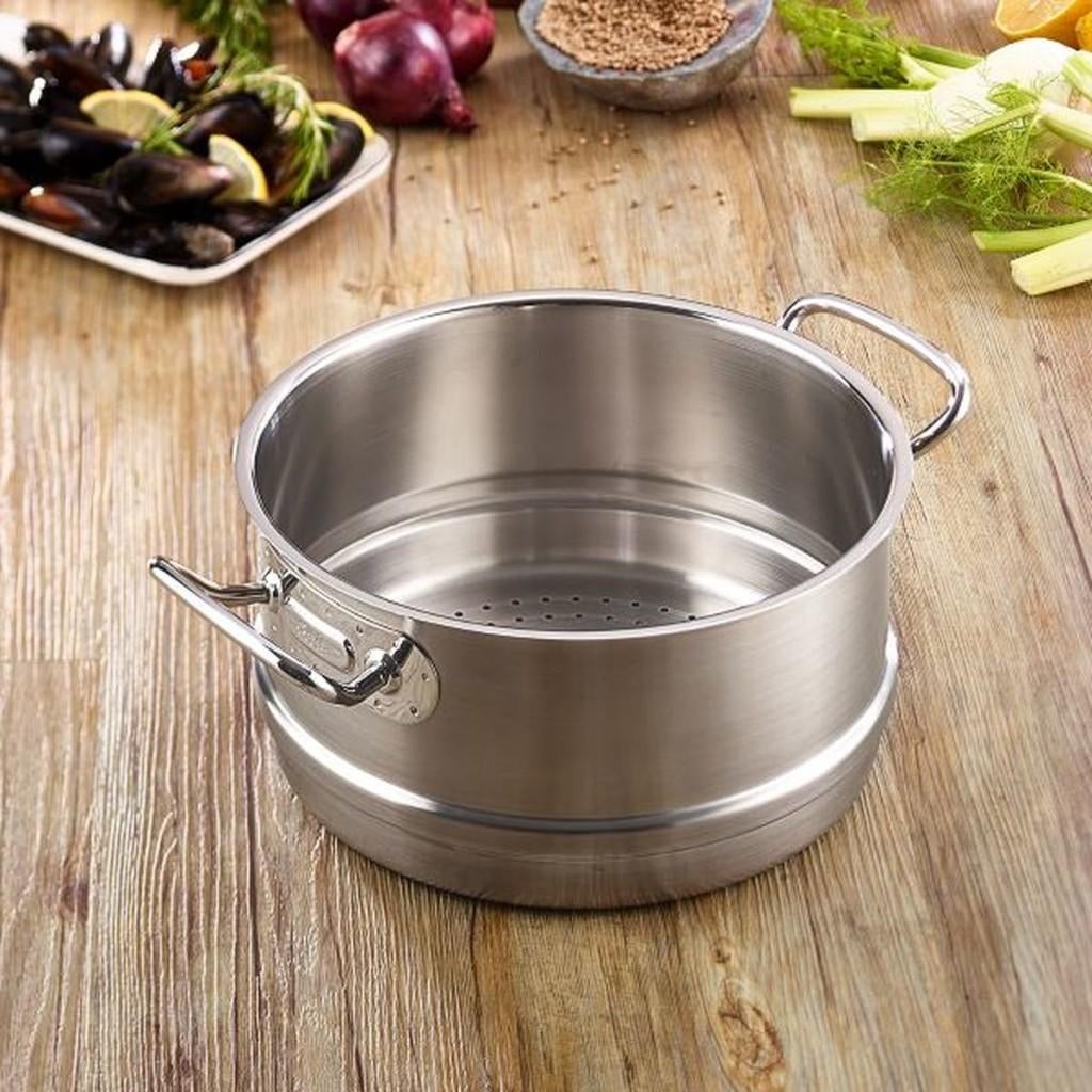 Nieuw | Fissler Profi Inox 18/10 Stoominzet 20cm | 24cm, Ophalen, Overige typen, Nieuw, Rvs