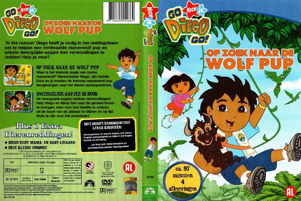Diego op zoek naar de wolf pup, Alle leeftijden, Ophalen of Verzenden, Zo goed als nieuw