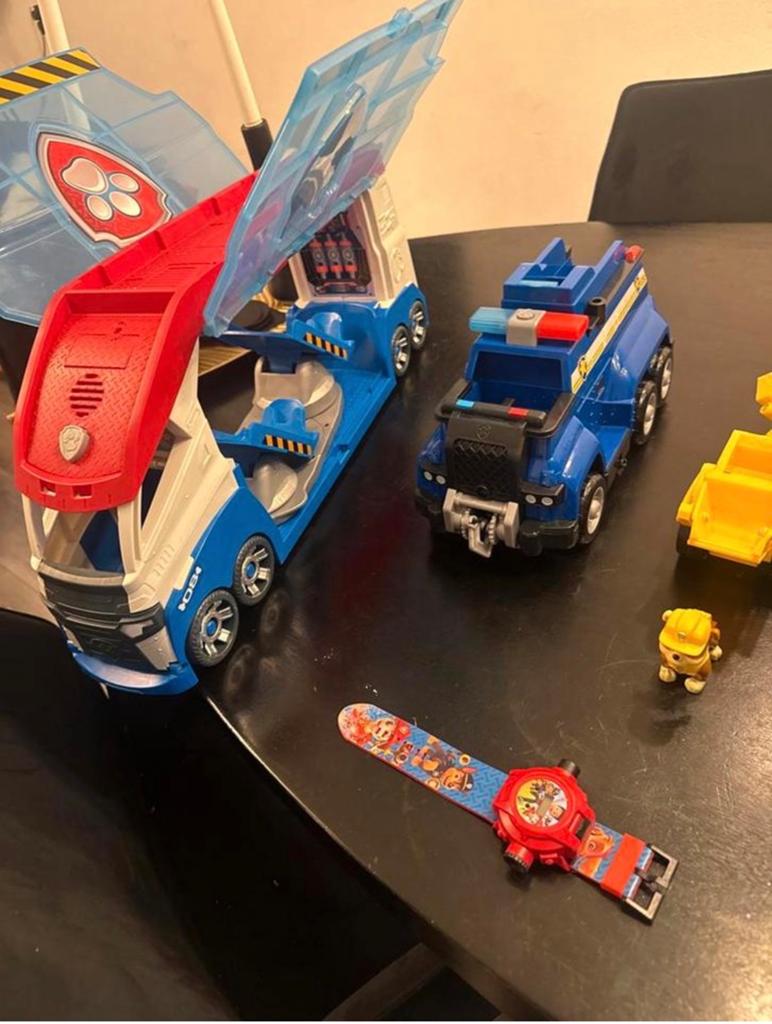 Paw Patrol Speelgoed Set: Patroller, Politieauto & Figuren, Ophalen of Verzenden, Zo goed als nieuw
