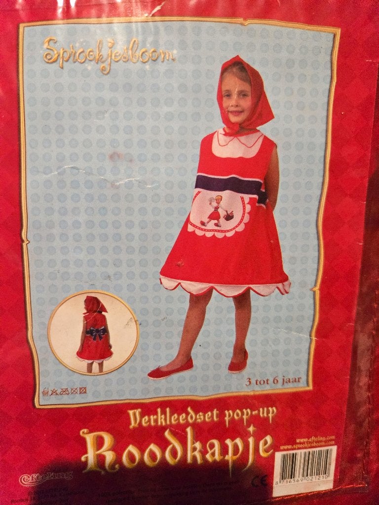 Mooi Roodkapje jurk pop up mt 92 / 116, Ophalen of Verzenden, Nieuw, 110 t/m 116, Meisje