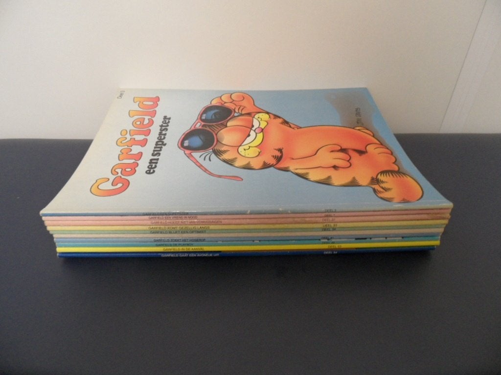 Garfield. 10 X, Meerdere stripboeken, Ophalen of Verzenden, Gelezen