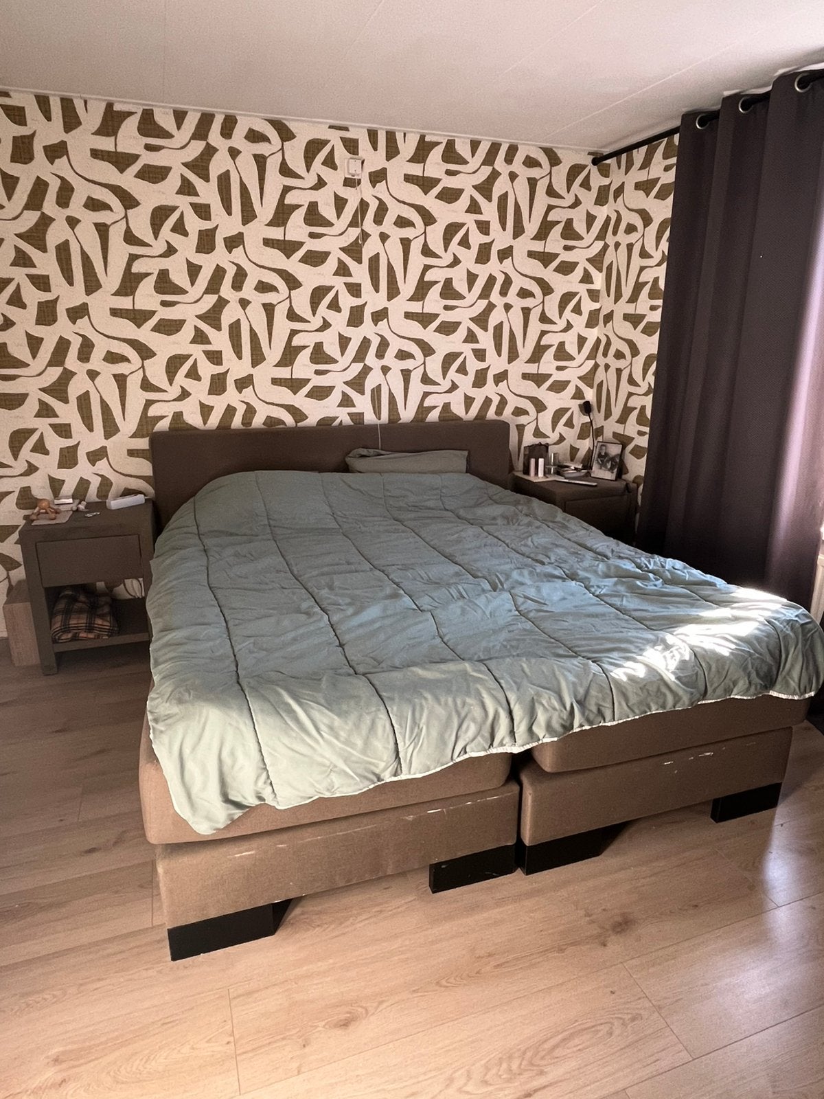 Box spring Swiss Sense tweede leven, Ophalen, Gebruikt, Beige, Tweepersoons