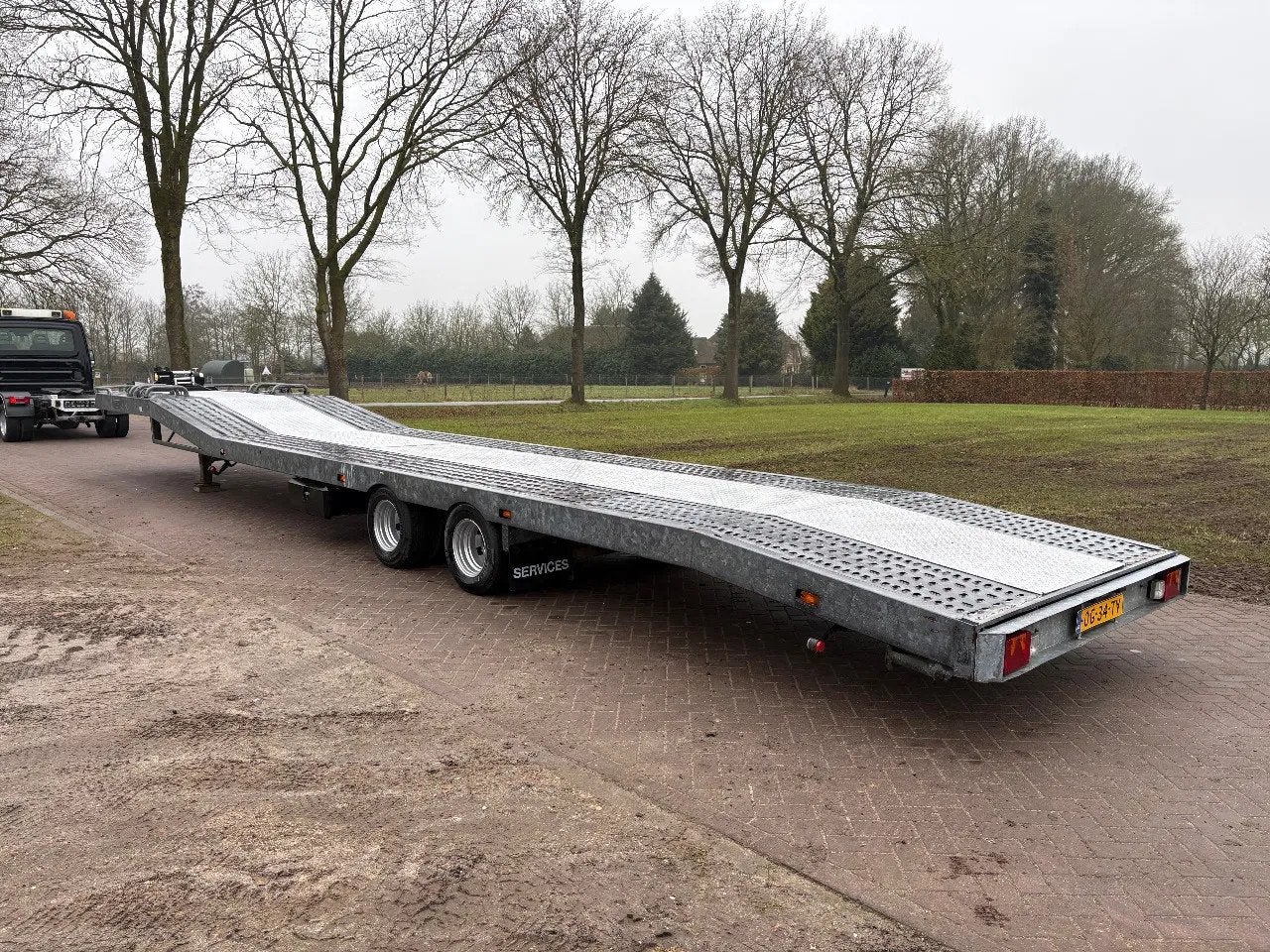 VELDHUIZEN be oplegger ambulance auto transporter 12.70 cm, Auto's, Overige brandstoffen, Origineel Nederlands, Bedrijf, Aanhangers en Opleggers