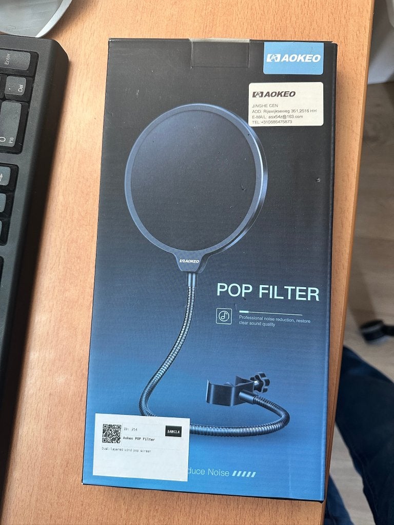 Aokeo POP filter, Muziek en Instrumenten, Microfoons, Nieuw, Studiomicrofoon, Ophalen of Verzenden