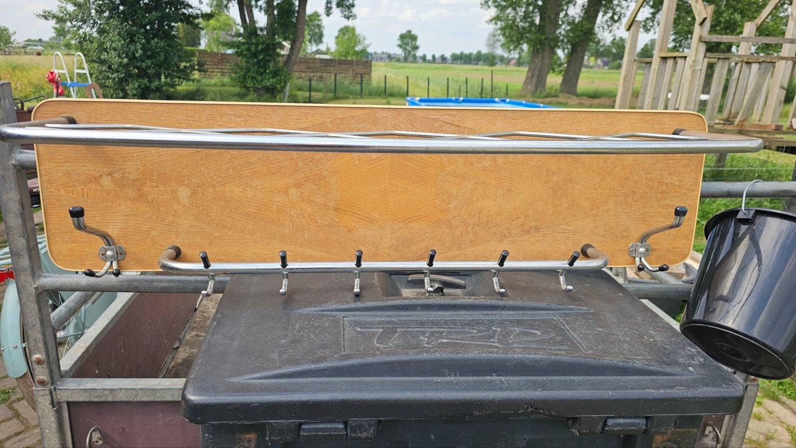 Vintage kapstok, Ophalen, Hout, Wandkapstok, Minder dan 100 cm