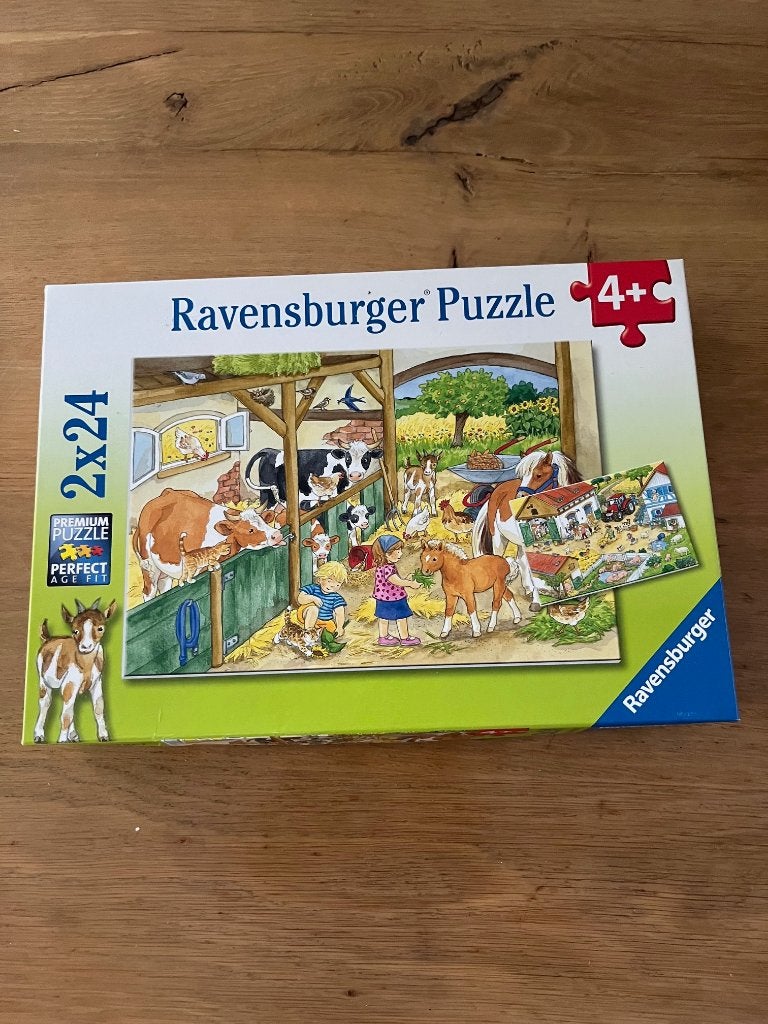 Ravensburger puzzel, 2x 24 stukjes, Ophalen, Minder dan 500 stukjes, Zo goed als nieuw, Legpuzzel