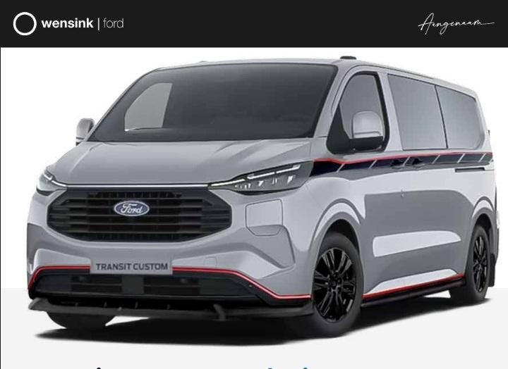 Ford Transit Custom 320 2.5 PHEV L2H1 Grey Platinum Gesloten, Auto's, Euro 6, 4 cilinders, Plug-in hybride, Bedrijf