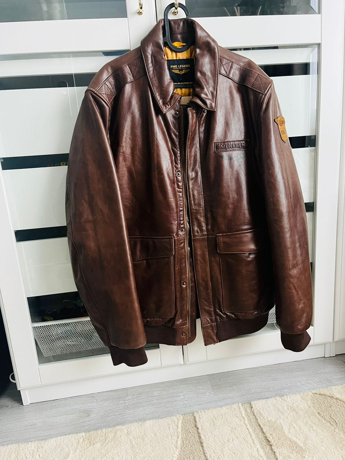 Pme Eagle Eye leren jas, Kleding | Heren, Ophalen of Verzenden, Zo goed als nieuw, Maat 52/54 (L), Bruin