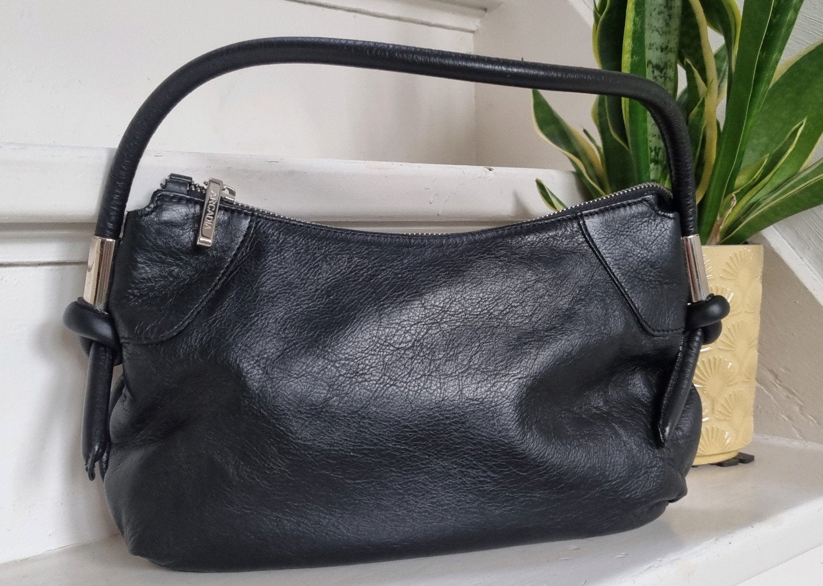 Luxe handtas design topmerk Acacia NIEUW, Ophalen of Verzenden, Nieuw, Zwart, Handtas