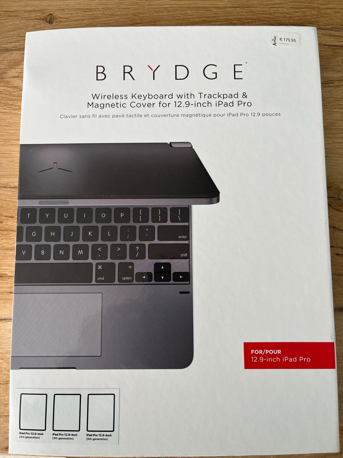 BRYDGE Draadloos Toetsenbord met Trackpad voor iPad Pro 12.9, Computers en Software, Ophalen, Zo goed als nieuw, Draadloos, Qwerty