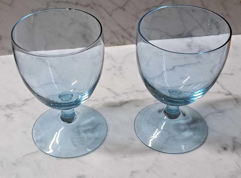 vintage alexandrite kristal wijnglazen, Antiek en Kunst, Antiek | Glas en Kristal, Ophalen of Verzenden