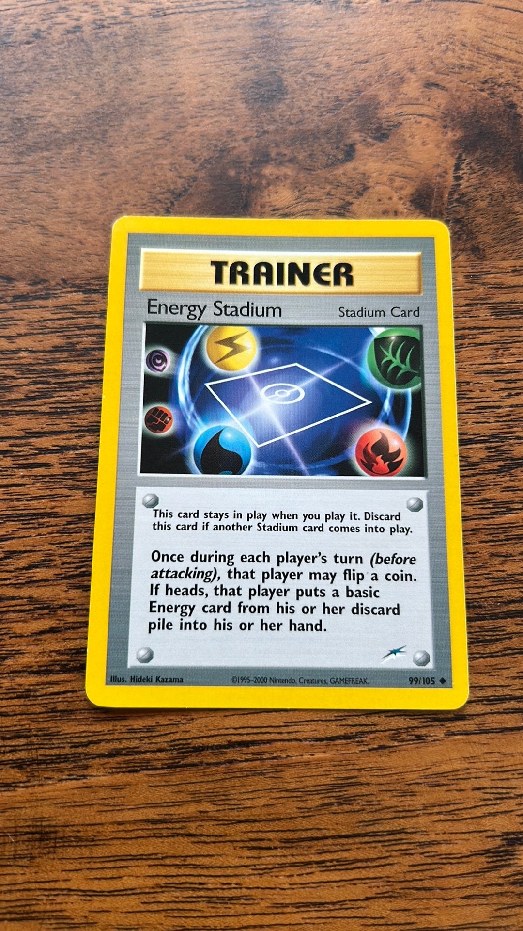 Trainer Energy Stadium 99/105, Ophalen of Verzenden, Gebruikt, Losse kaart