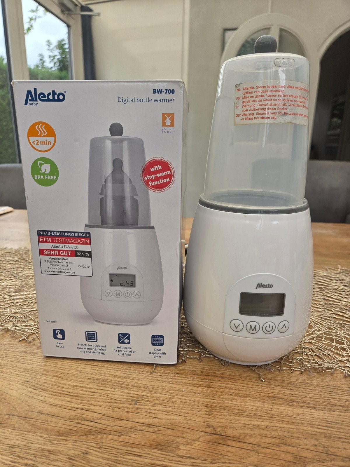 Flessenwarmer, Kinderen en Baby's, Ophalen of Verzenden, Zo goed als nieuw, Flessen- of potjesverwarmer