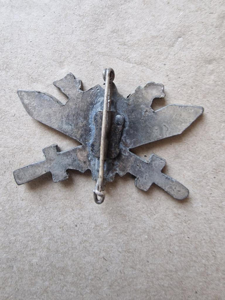 Zeltzaam Italiaanse embleem ww2, Ophalen of Verzenden, Duitsland, Embleem of Badge