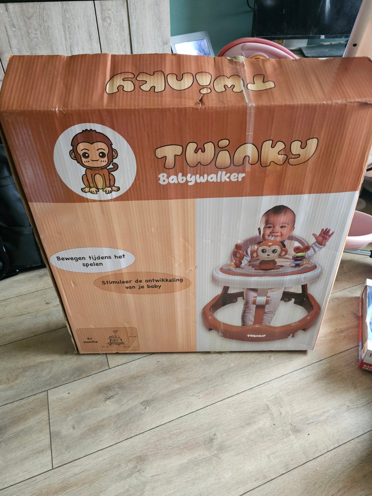 Twinky Babywalker - Roze versie, Kinderen en Baby's, Ophalen, Zo goed als nieuw, Overige typen