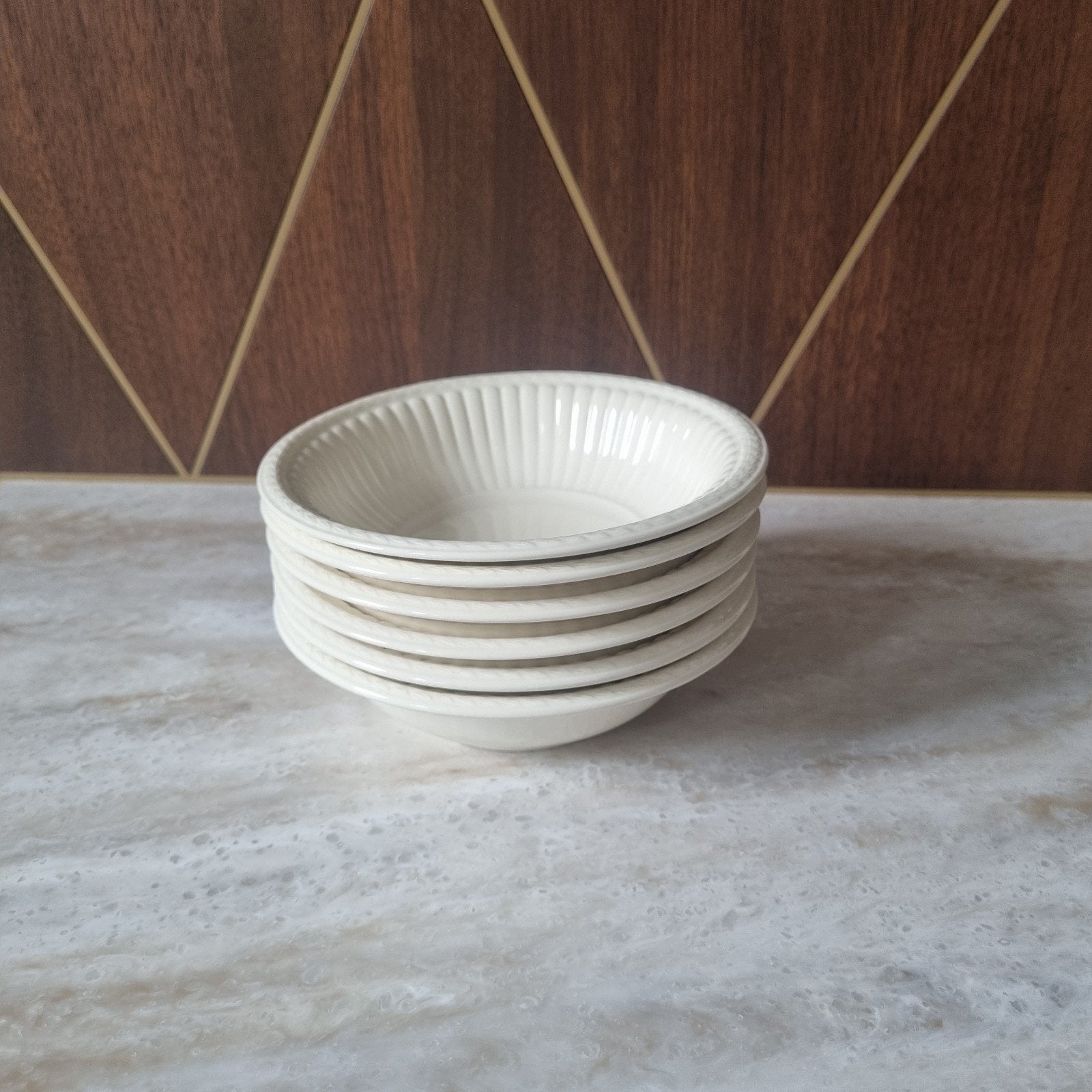 Wedgwood Edme Dessertschaaltjes, Huis en Inrichting, Keuken | Servies, Gebruikt, Keramiek, Ophalen of Verzenden, Kom(men)