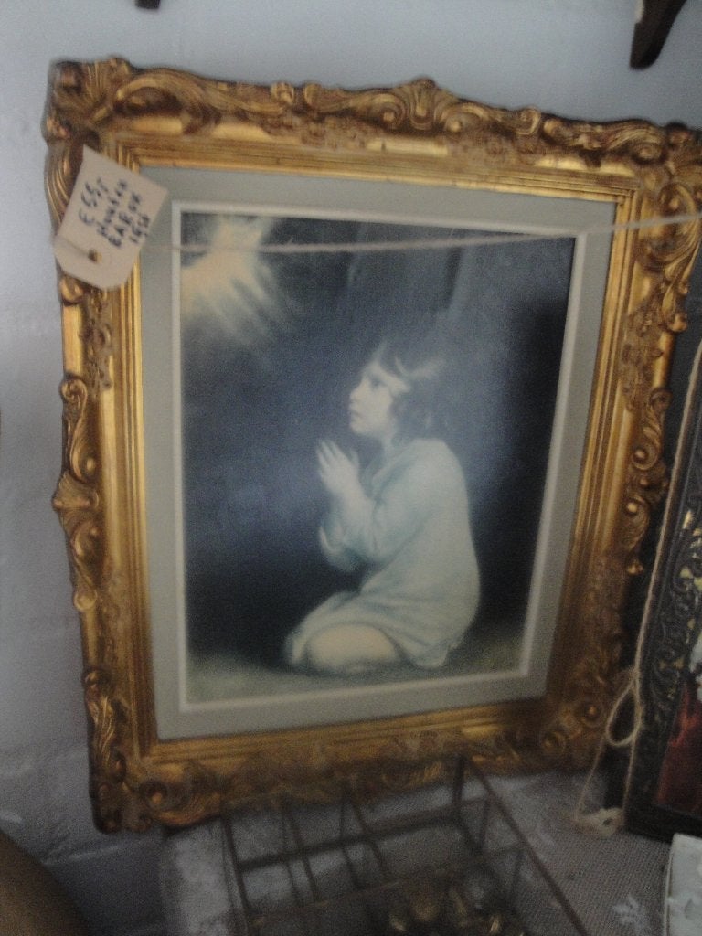 barok schilderij biddend meisje, Antiek en Kunst, Ophalen of Verzenden