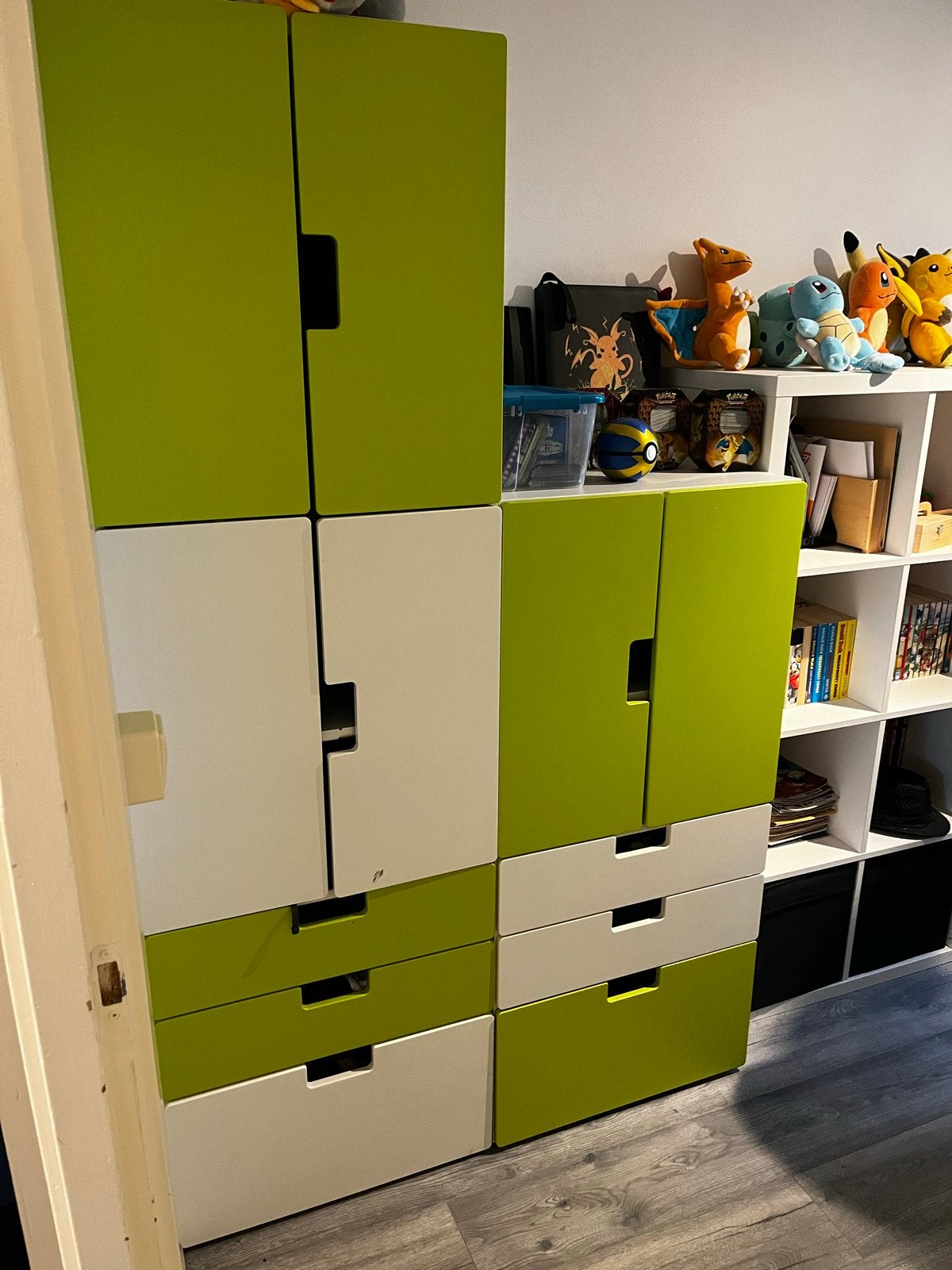 IKEA Stuva kasten - Groen en wit, Ophalen, Gebruikt, 100 tot 150 cm, 200 cm of meer