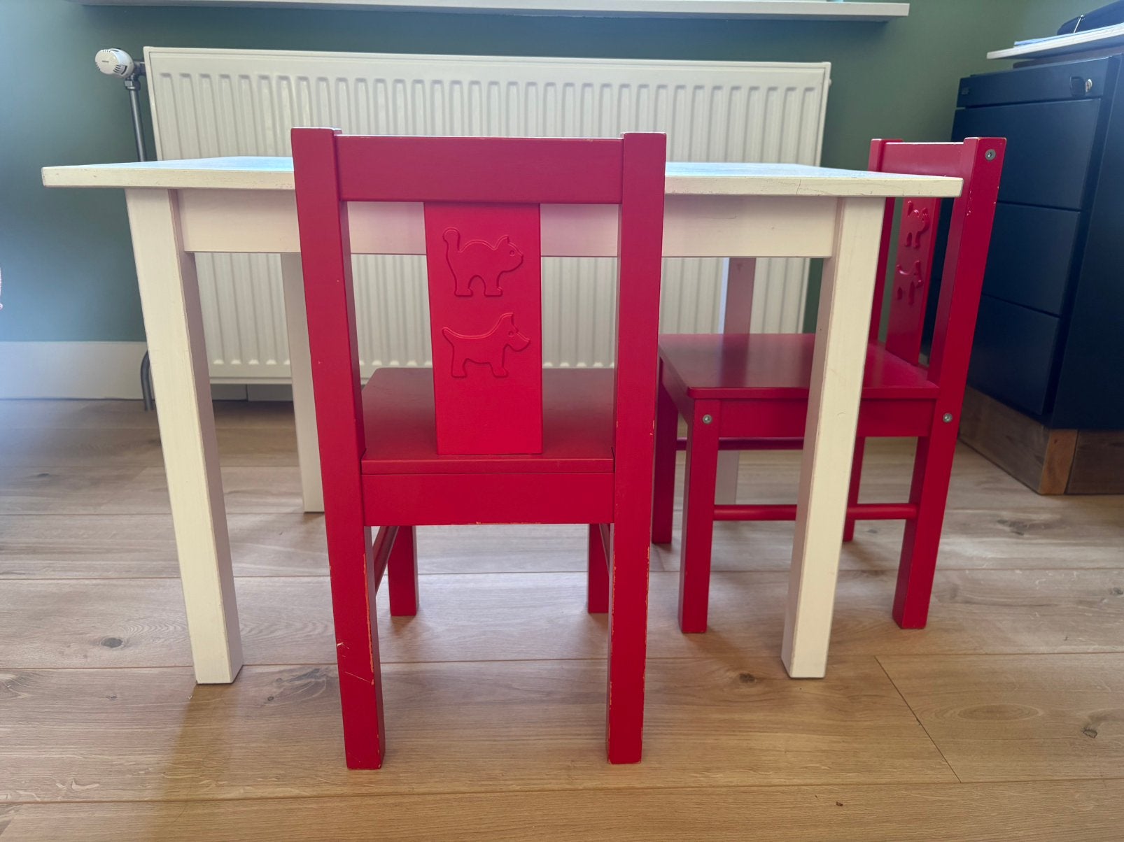 Tafeltje met 2 stoeltjes, Ophalen, Gebruikt, Tafel(s) en Stoel(en)