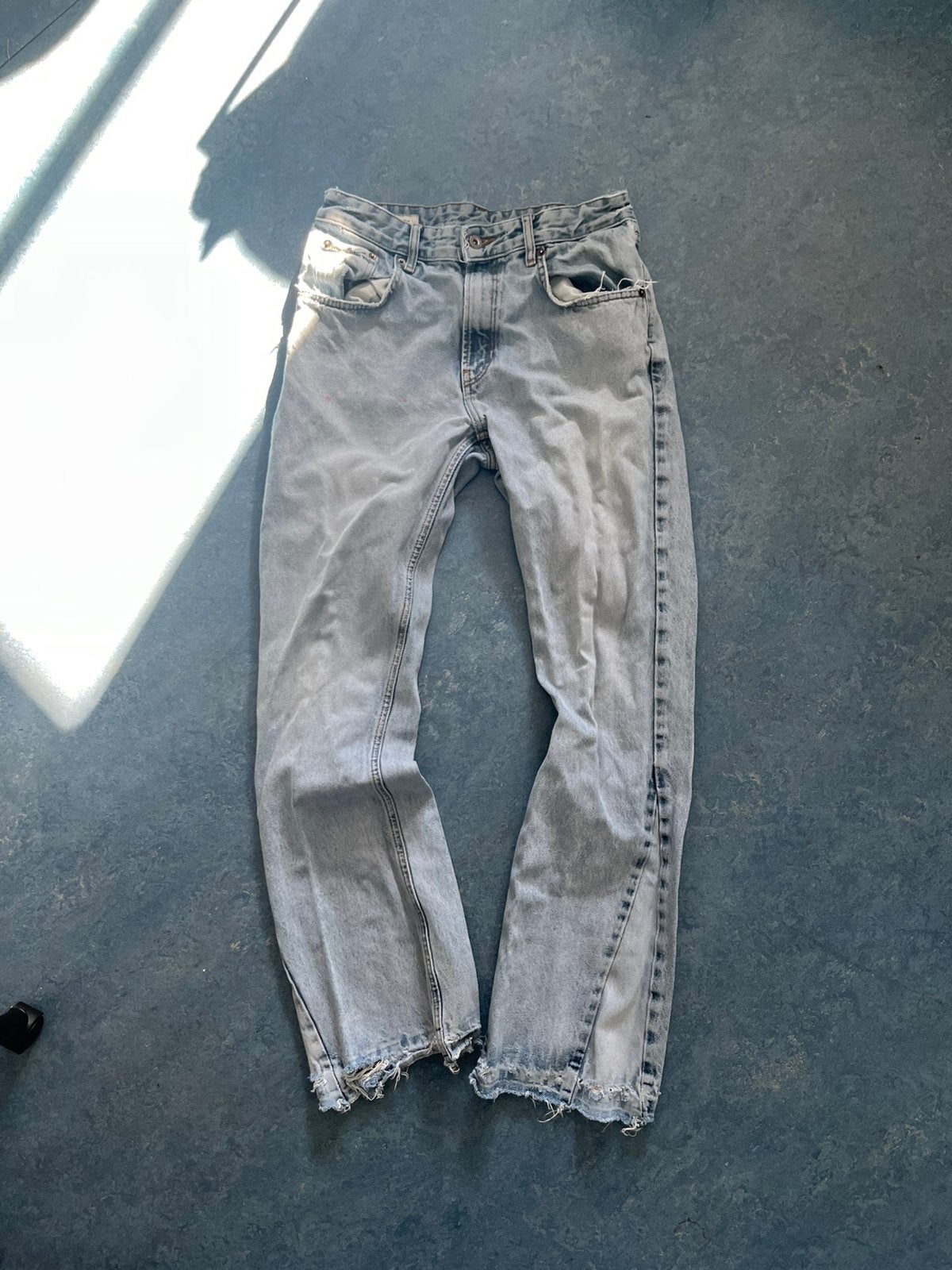 Zara flared jeans, Ophalen of Verzenden, Gedragen, Blauw, W32 (confectie 46) of kleiner