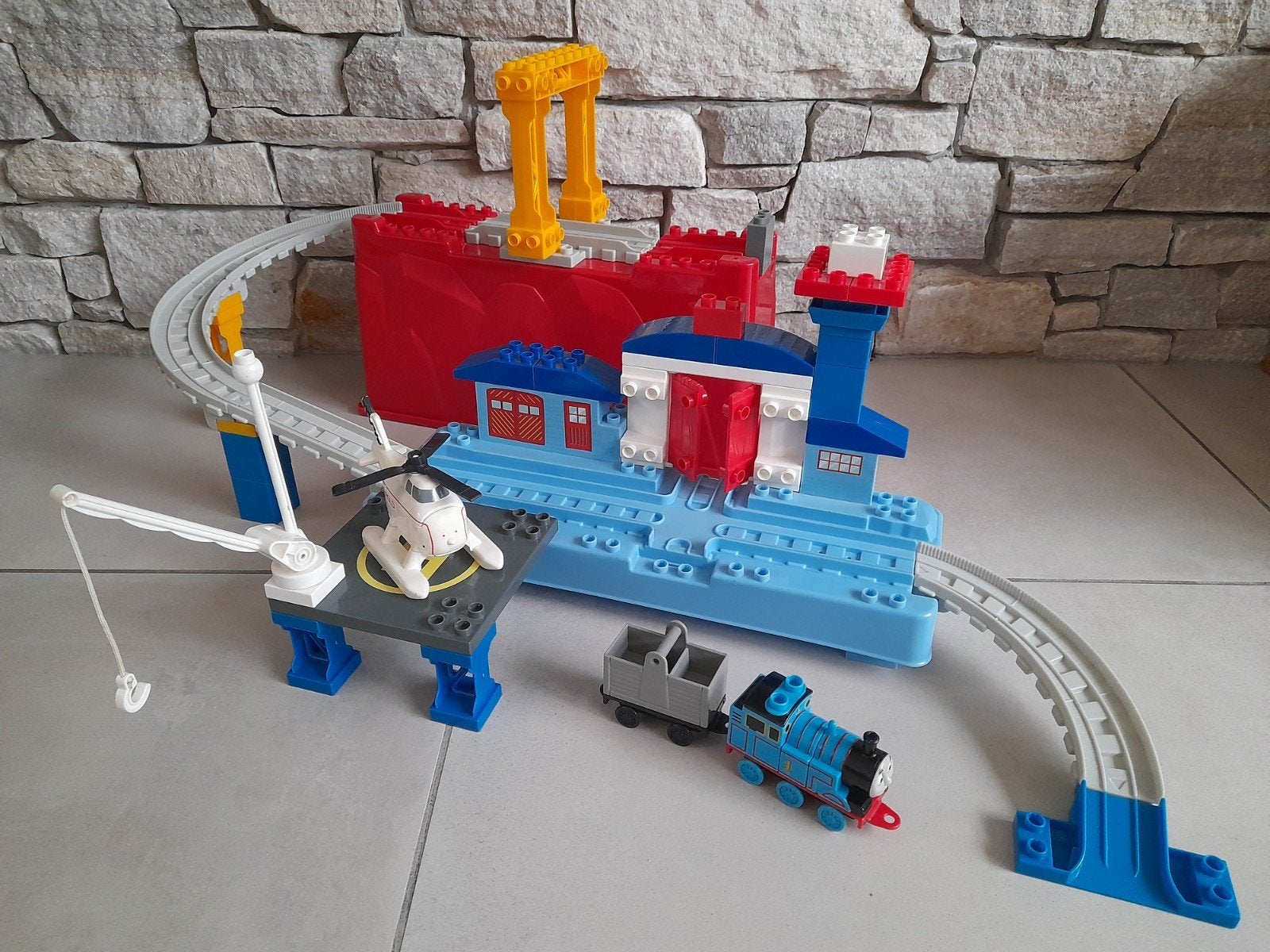Mega Bloks Thomas de trein. Set 3, Harold's luchthaven., Ophalen of Verzenden, Gebruikt