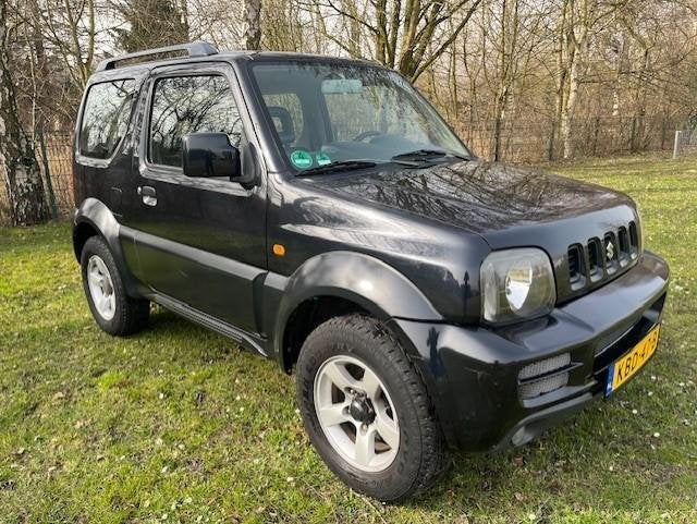 Suzuki Jimny 1.3 JLX AIRCO/4XWD/NIEUWE APK!/155DKM/NETTE AUT, Euro 5, Gebruikt, 4 stoelen, Zwart