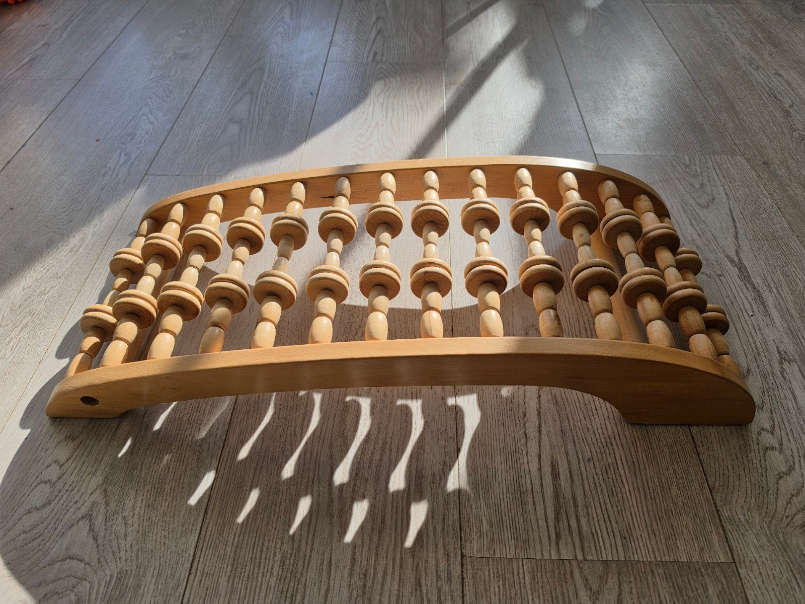 Houten rugmassage apparaat backstretcher, Ophalen of Verzenden, Zo goed als nieuw, Apparaat